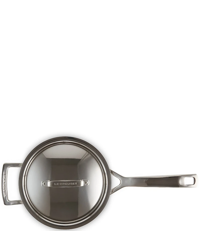 Le Creuset Classic Stainless Steel Round Saucepan with Lid