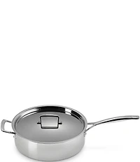 Le Creuset Classic Stainless Steel Round Saute Pan with Lid