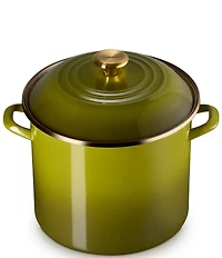Le Creuset Enamel on Steel Classic Round Stockpot with Gold Knob, 12-qt.