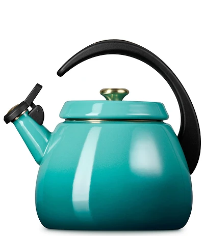 Le Creuset Enamel-On-Steel Cloche Kettle with Gold Knob, 2.2 Qt.