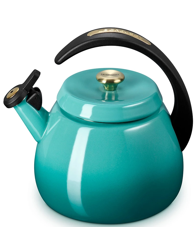 Le Creuset Enamel-On-Steel Cloche Kettle with Gold Knob, 2.2 Qt.