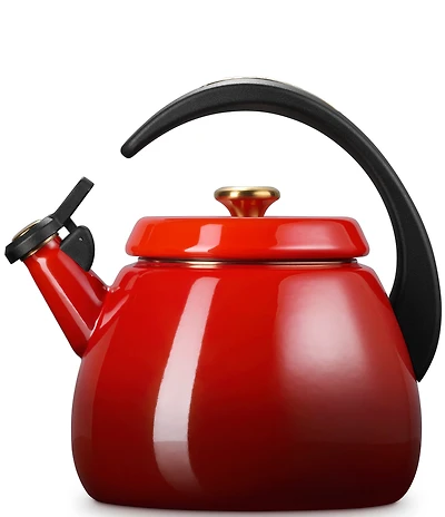 Le Creuset Enamel-On-Steel Cloche Kettle with Gold Knob, 2.2 Qt.