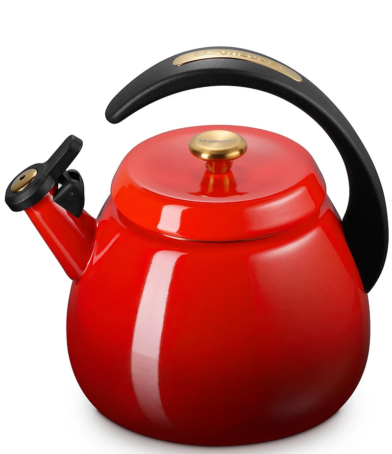 Le Creuset Enamel-On-Steel Cloche Kettle with Gold Knob, 2.2 Qt.