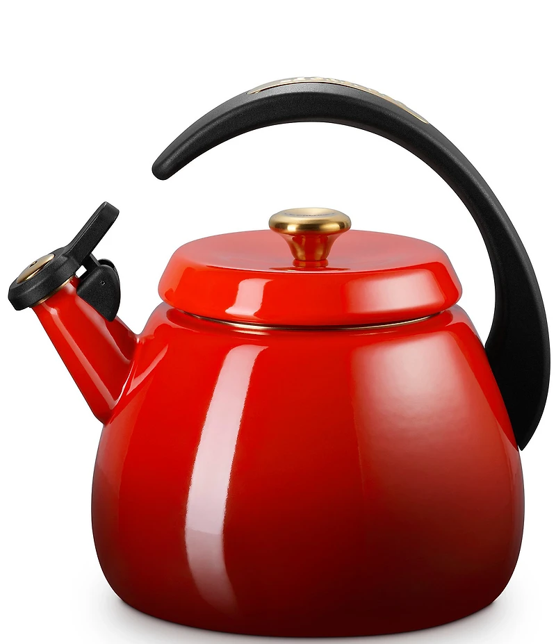Le Creuset Enamel-On-Steel Cloche Kettle with Gold Knob, 2.2 Qt.