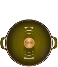 Le Creuset Enamel On Steel Stockpot with Gold Knob, 10-Quart- Olive