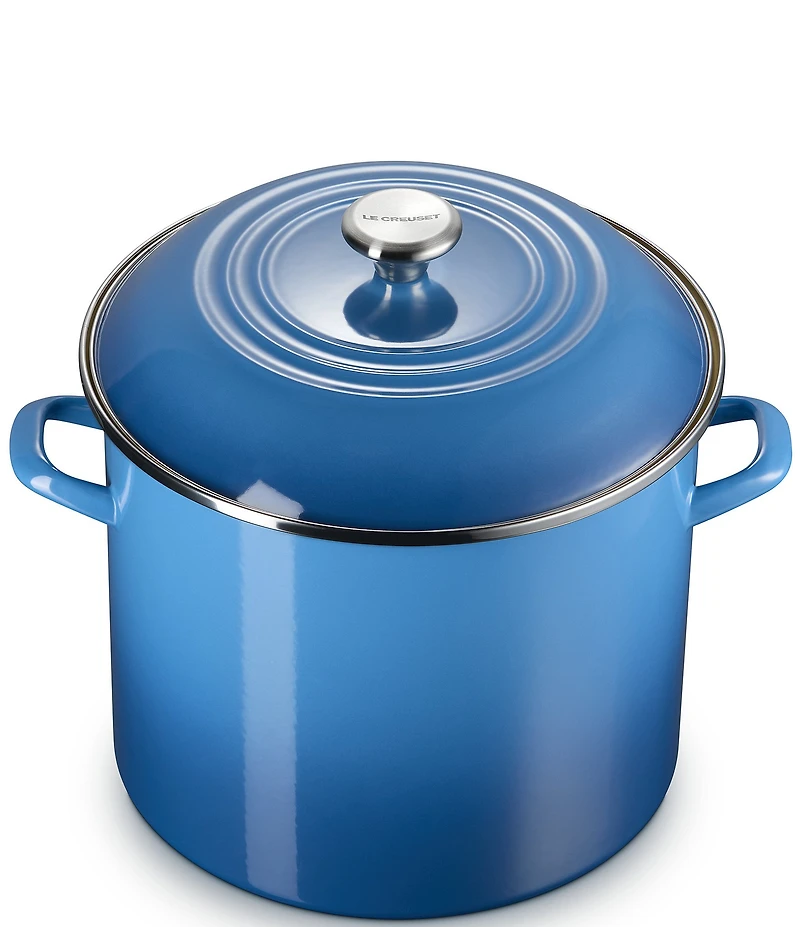 Le Creuset Enamel-On-Steel Stockpot With Stainless Steel Knob, 16 Qt.