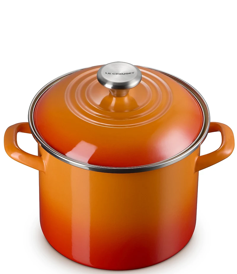 Le Creuset Enamel-On-Steel Stockpot With Stainless Steel Knob