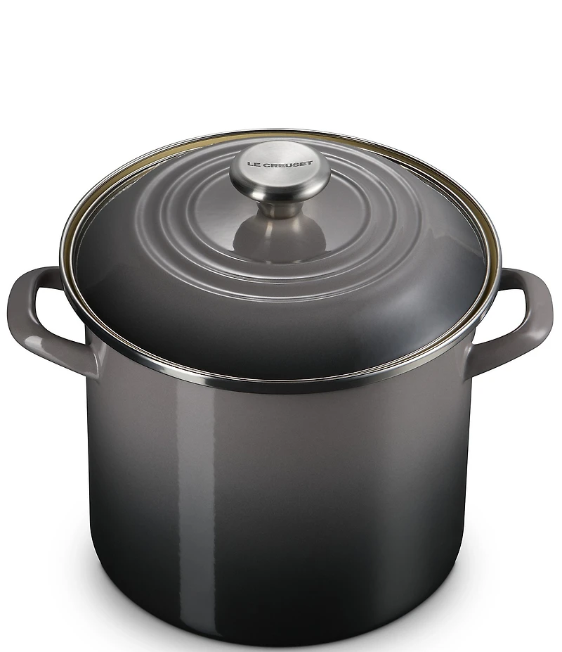Le Creuset Enamel-On-Steel Stockpot With Stainless Steel Knob, 8-Qt.