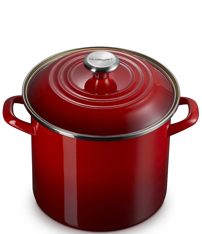 Le Creuset Enamel-On-Steel Stockpot With Stainless Steel Knob, 8-Qt.