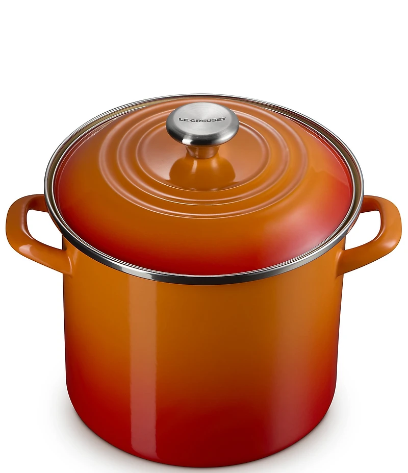 Le Creuset Enamel-On-Steel Stockpot With Stainless Steel Knob, 8-Qt.