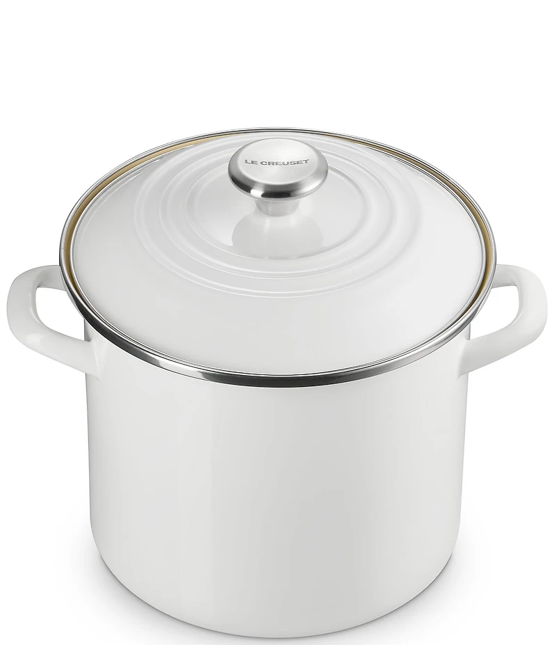Le Creuset Enamel-On-Steel Stockpot With Stainless Steel Knob, 8-Qt.