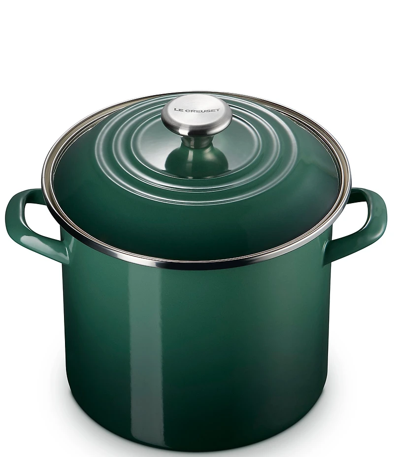 Le Creuset Enamel-On-Steel Stockpot With Stainless Steel Knob, 8-Qt.