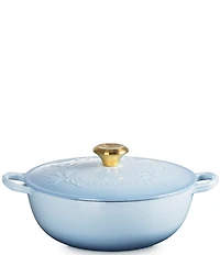Le Creuset Enameled Cast Iron Holly Collection Traditional Chef's Oven with Lid, 4.5-Quart