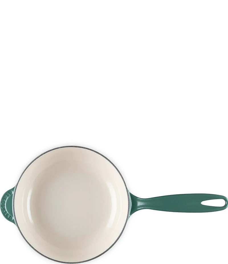 Le Creuset Enameled Cast Iron Holly Collection Traditional Saucier with Lid, 2.25 Qt.