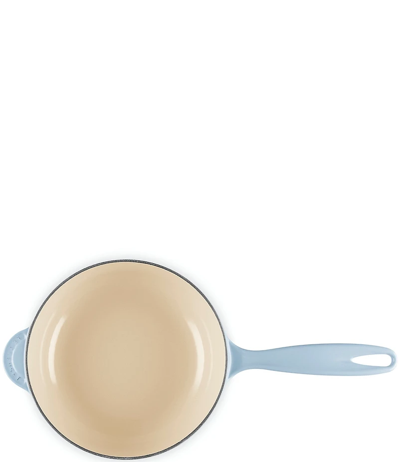 Le Creuset Enameled Cast Iron Holly Collection Traditional Saucier with Lid, 2.25 Qt.