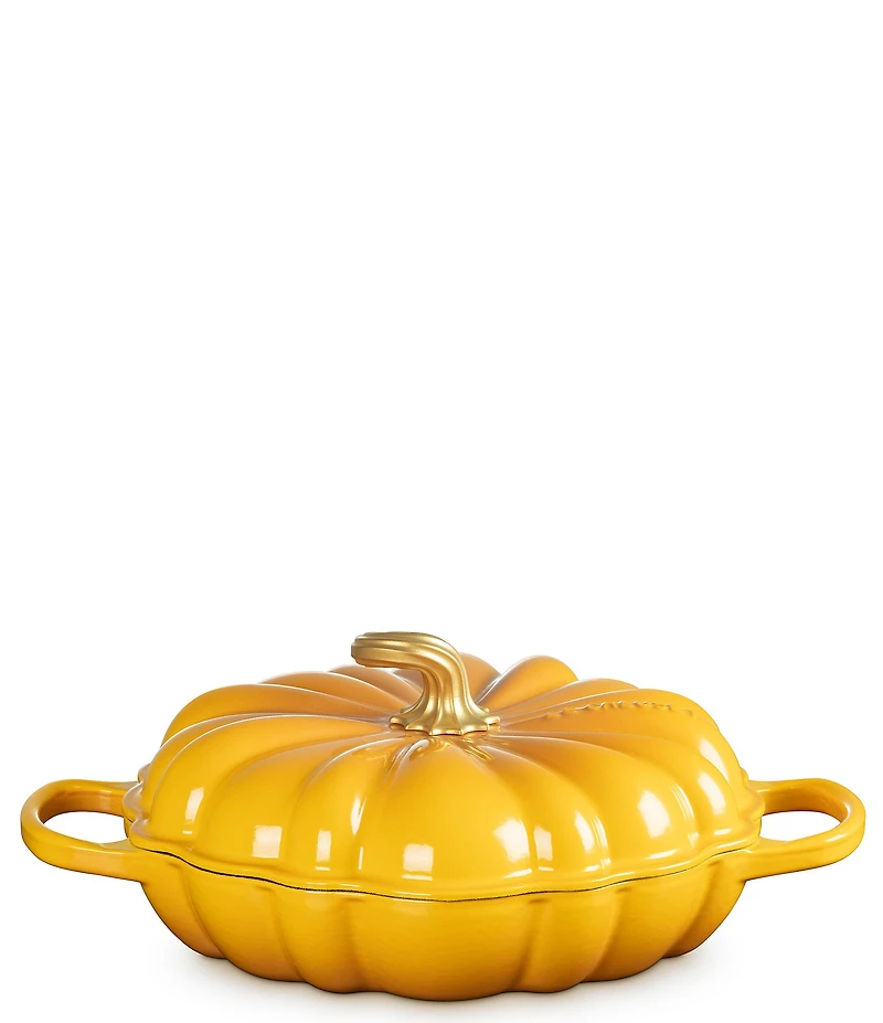 Le Creuset Enameled Cast Iron Signature Pumpkin Braiser, 2.75 qt.