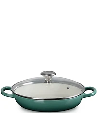 Le Creuset Enameled Cast Iron Signature Round Braiser with Glass Lid, 2.25 Qt.