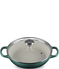 Le Creuset Enameled Cast Iron Signature Round Braiser with Glass Lid, 2.25 Qt.