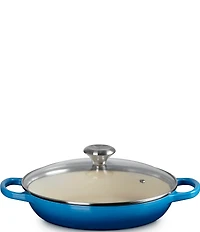Le Creuset Enameled Cast Iron Signature Round Braiser with Glass Lid, 2.25 Qt.