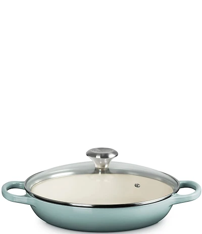 Le Creuset Enameled Cast Iron Signature Round Braiser with Glass Lid, 2.25 Qt.