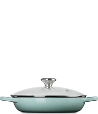 Le Creuset Enameled Cast Iron Signature Round Braiser with Glass Lid, 2.25 Qt.