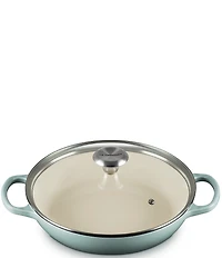 Le Creuset Enameled Cast Iron Signature Round Braiser with Glass Lid, 2.25 Qt.