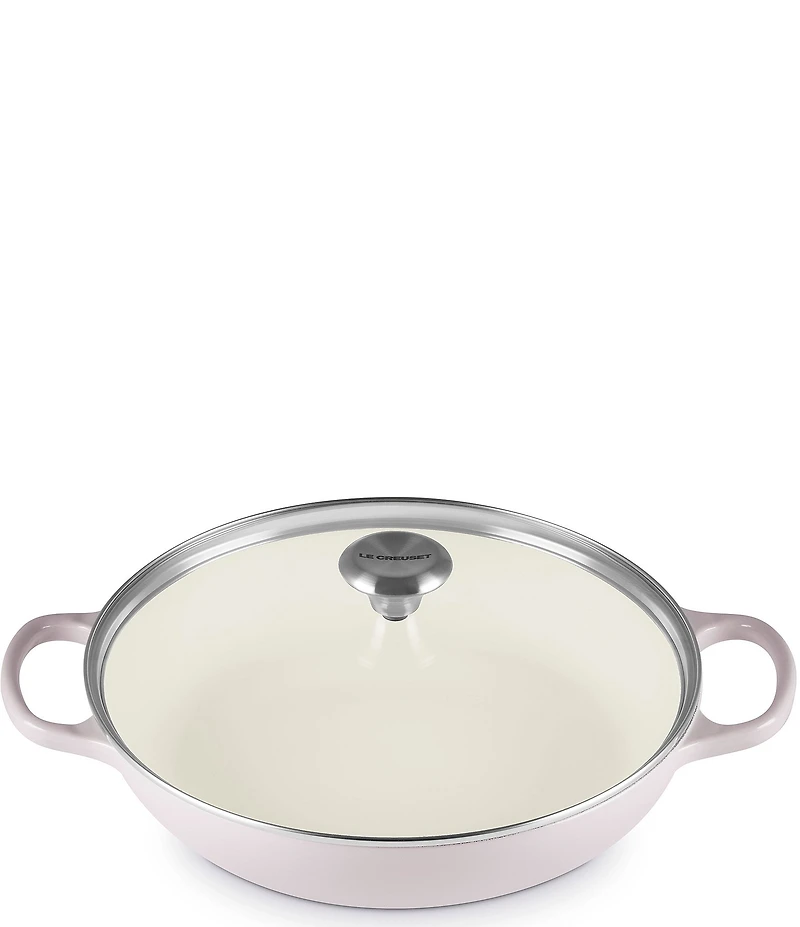 Le Creuset Enameled Cast Iron Signature Round Braiser with Glass Lid, 2.25 Qt.