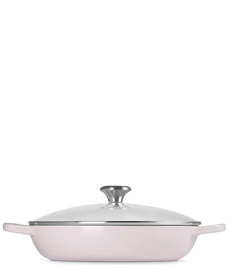 Le Creuset Enameled Cast Iron Signature Round Braiser with Glass Lid, 2.25 Qt.