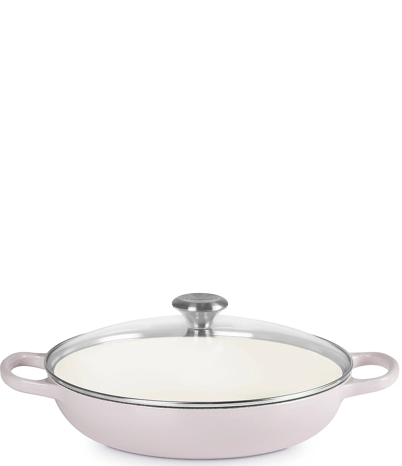 Le Creuset Enameled Cast Iron Signature Round Braiser with Glass Lid, 2.25 Qt.