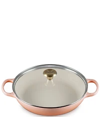 Le Creuset Enameled Cast Iron Signature Round Braiser with Glass Lid, 2.25 Qt.