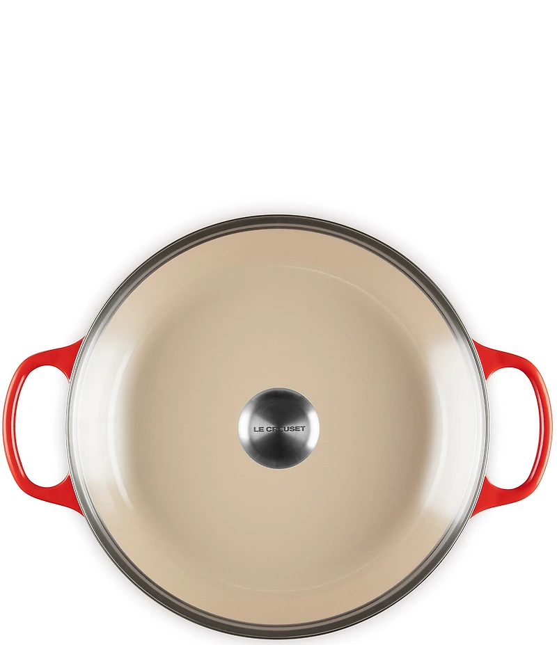Le Creuset Enameled Cast Iron Signature Round Braiser with Glass Lid, 2.25 Qt.