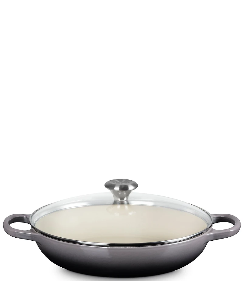 Le Creuset Enameled Cast Iron Signature Round Braiser with Glass Lid, 2.25 Qt.