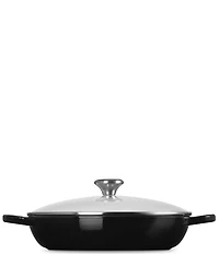 Le Creuset Enameled Cast Iron Signature Round Braiser with Glass Lid, 2.25 Qt.