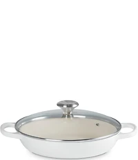 Le Creuset Enameled Cast Iron Signature Round Braiser with Glass Lid, 2.25 Qt.