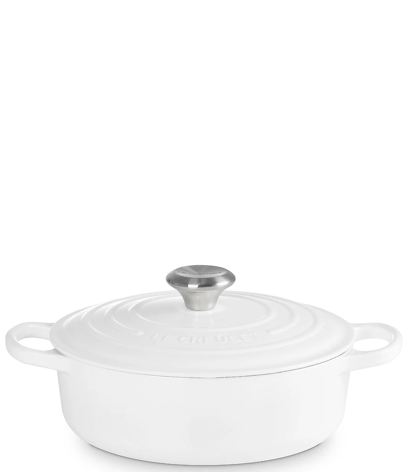 Le Creuset Enameled Cast Iron Signature Wide Round Oven, 3.5 qt