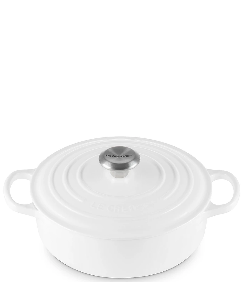 Le Creuset Enameled Cast Iron Signature Wide Round Oven, 3.5 qt