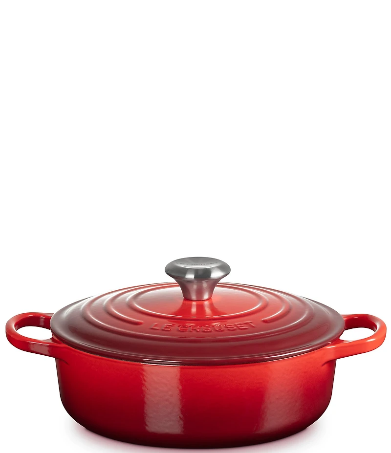 Le Creuset Enameled Cast Iron Signature Wide Round Oven, 3.5 qt