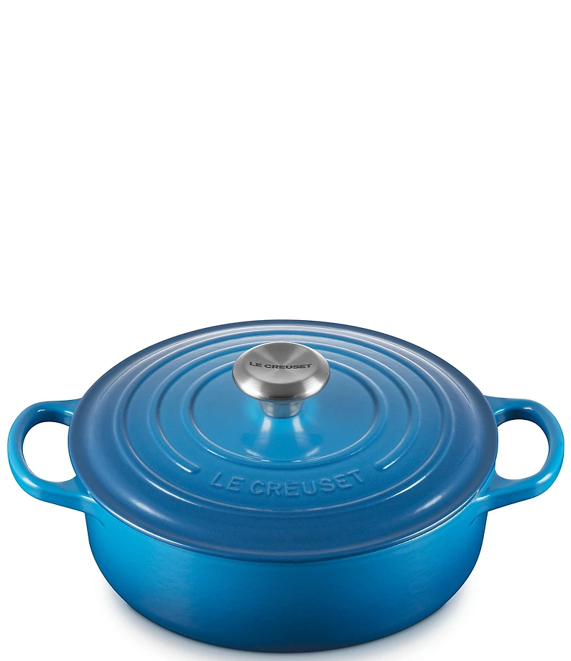Le Creuset Enameled Cast Iron Signature Wide Round Oven, 3.5 qt