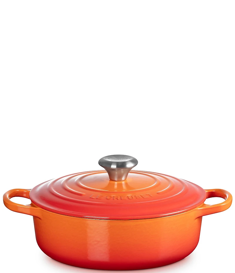 Le Creuset Enameled Cast Iron Signature Wide Round Oven, 3.5 qt