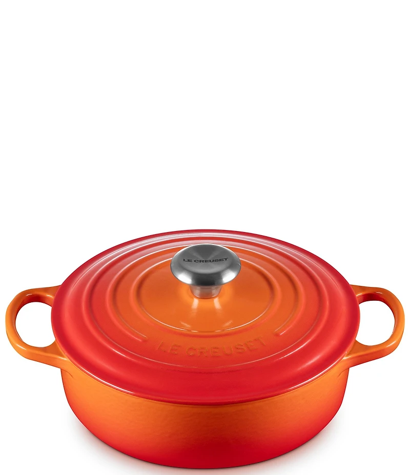 Le Creuset Enameled Cast Iron Signature Wide Round Oven, 3.5 qt