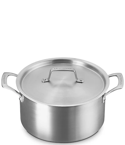 Le Creuset Essential Stainless Steel Deep Round Stockpot, 6.25 qt.