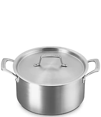 Le Creuset Essential Stainless Steel Deep Round Stockpot, 6.25 qt.
