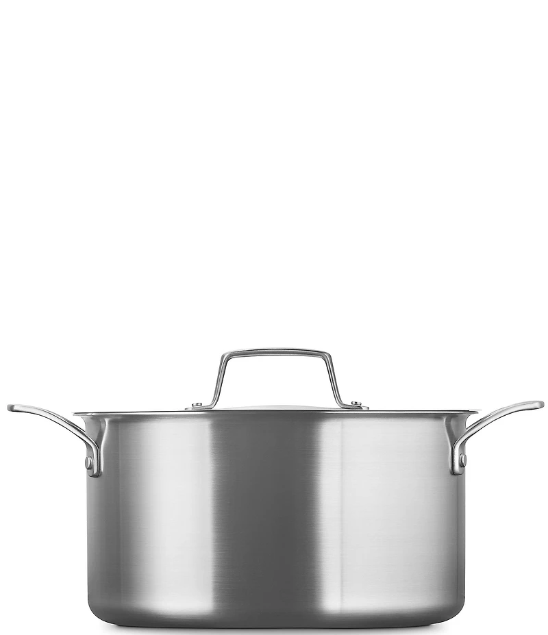 Le Creuset Essential Stainless Steel Deep Round Stockpot, 6.25 qt.