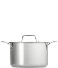 Le Creuset Essential Stainless Steel Deep Round Stockpot with Lid, 4 Qt.