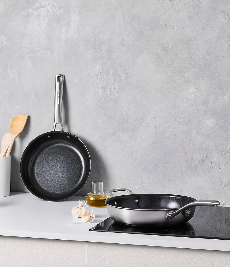 Le Creuset Essential Stainless Steel Non-stick 2-Piece Frying Pan Set