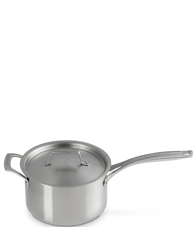 Le Creuset Essential Stainless Steel Round Saucepan with Lid
