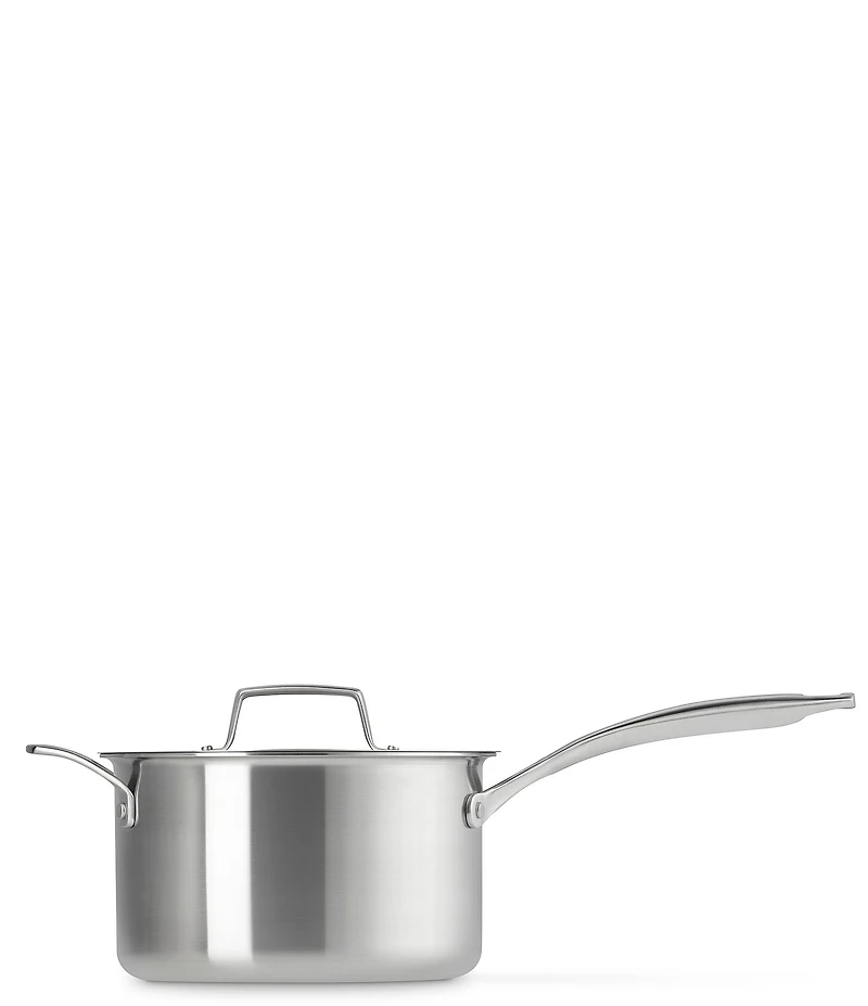 Le Creuset Essential Stainless Steel Round Saucepan with Lid