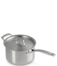 Le Creuset Essential Stainless Steel Round Saucepan with Lid