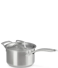 Le Creuset Essential Stainless Steel Round Saucepan with Lid