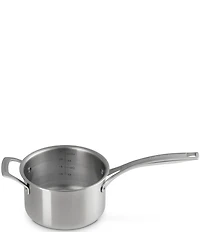 Le Creuset Essential Stainless Steel Round Saucepan with Lid